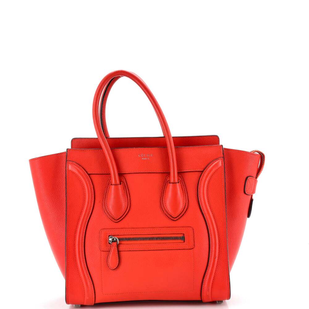 Celine Luggage Bag Grainy Leather Micro #234775C14B - Picture 1 of 7